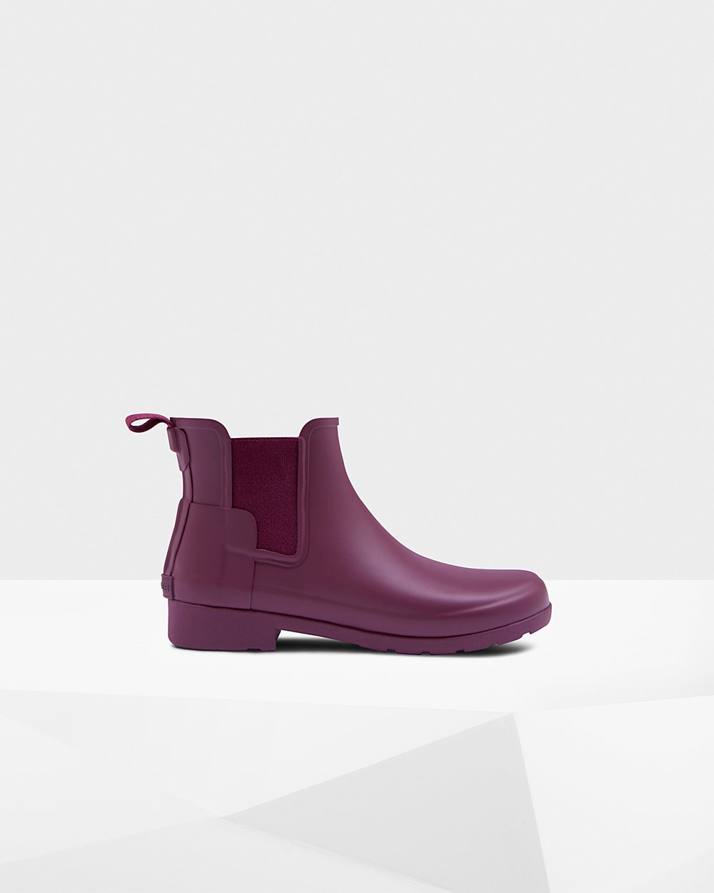 Womens Chelsea Boots - Hunter Refined Slim Fit (89OVNHFAE) - Purple